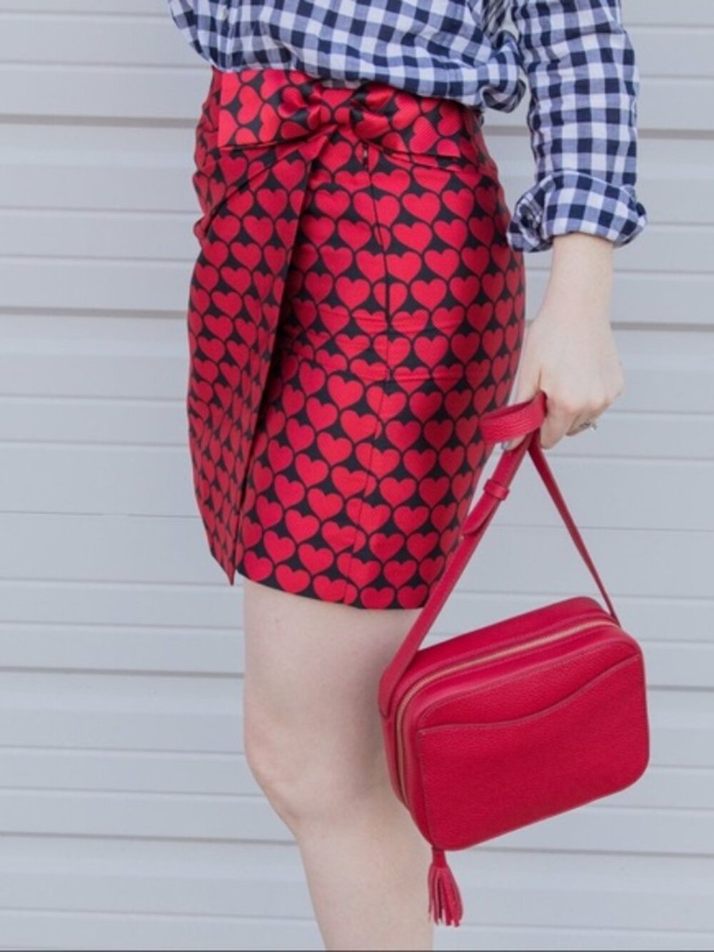 J. Crew Wrap Style Skirt Size 4p in Heart-Patterned Brocade NWT